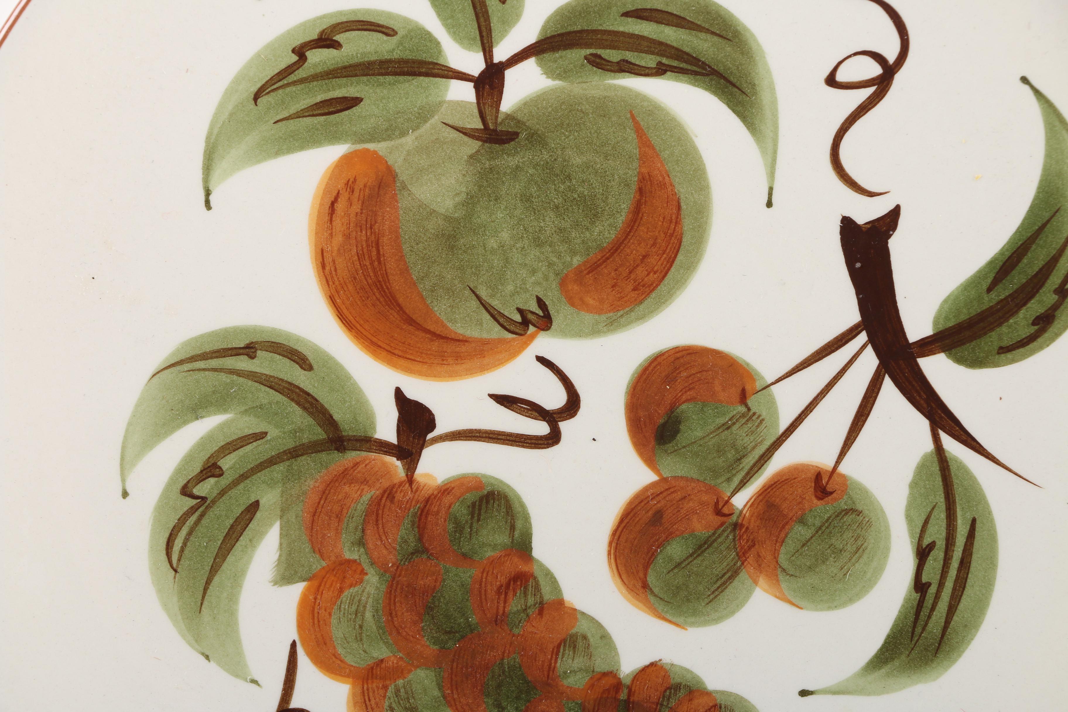 Stangl Pottery "Orchard Song" Plates and "Fruit and Flowers" Cups and Saucers