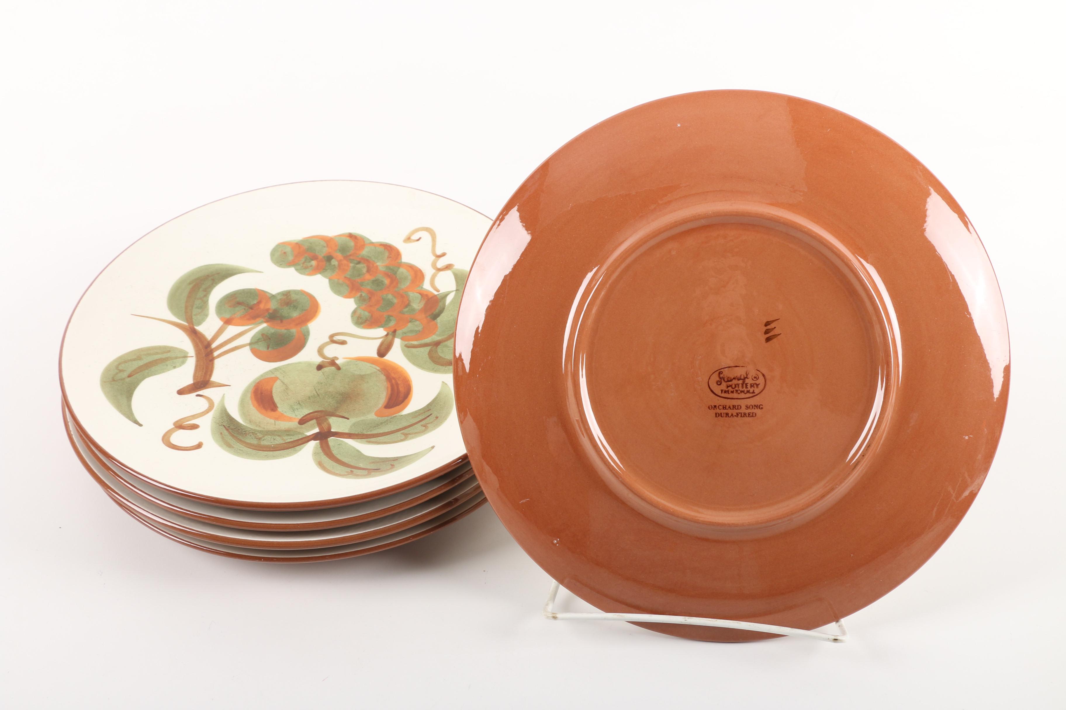 Stangl Pottery "Orchard Song" Plates and "Fruit and Flowers" Cups and Saucers