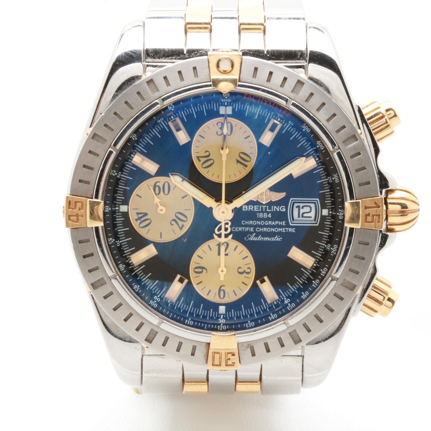 Breitling Chronomat Evolution 18k Gold and Stainless Steel Automatic Wristwatch