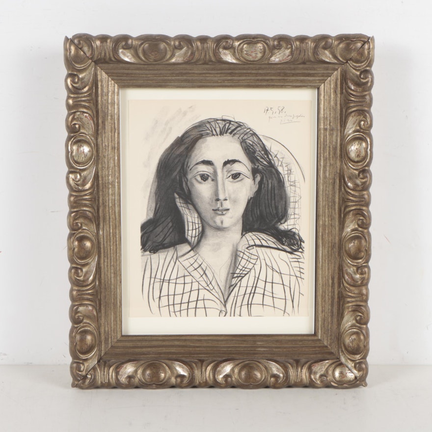 Lithograph After Pablo Picasso "Jacqueline"