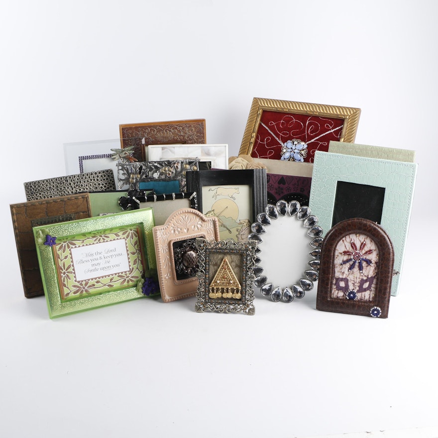 Decorative Picture Frames with Fabric, Beading and Other Décor