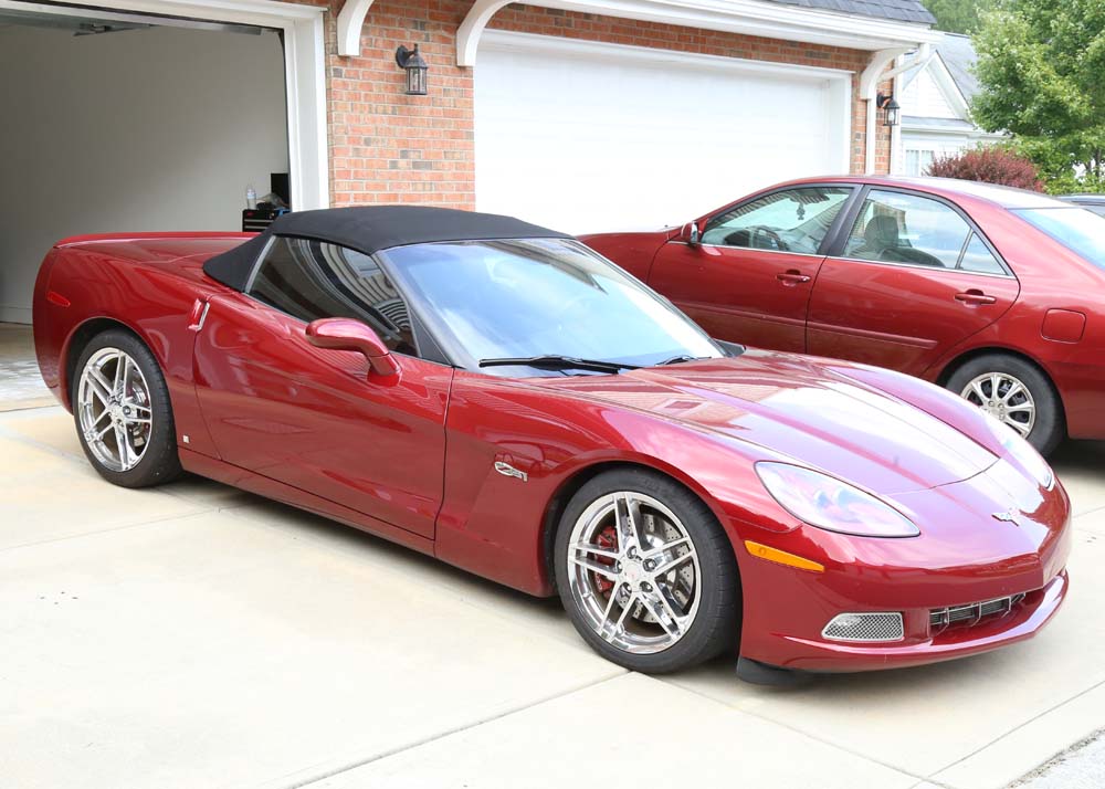 2007 Monterey Red Metallic Chevrolet Corvette C6 Z51 Convertible