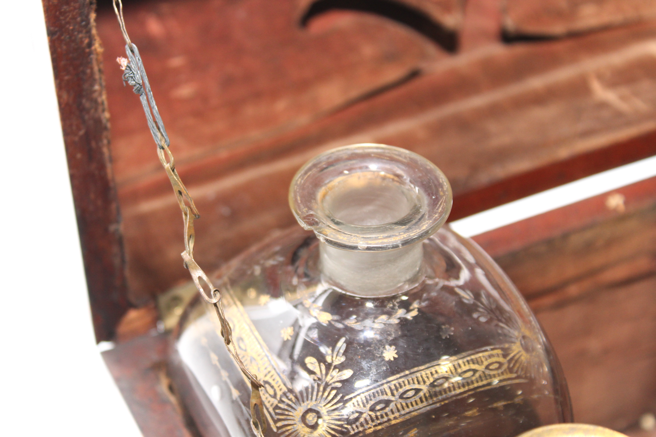 Dutch Mahogany Bureau-Form Decanter Box, Early 19th Century