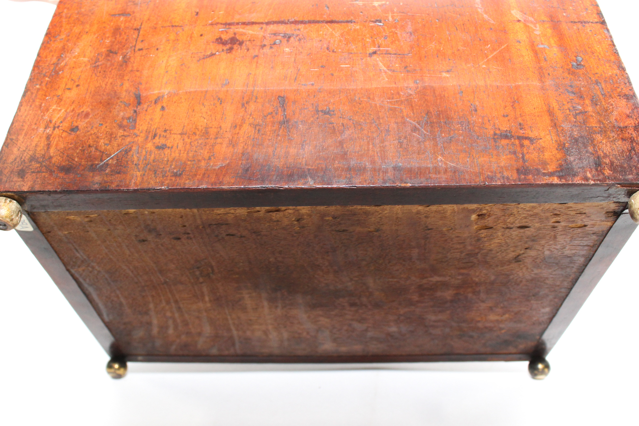 Dutch Mahogany Bureau-Form Decanter Box, Early 19th Century