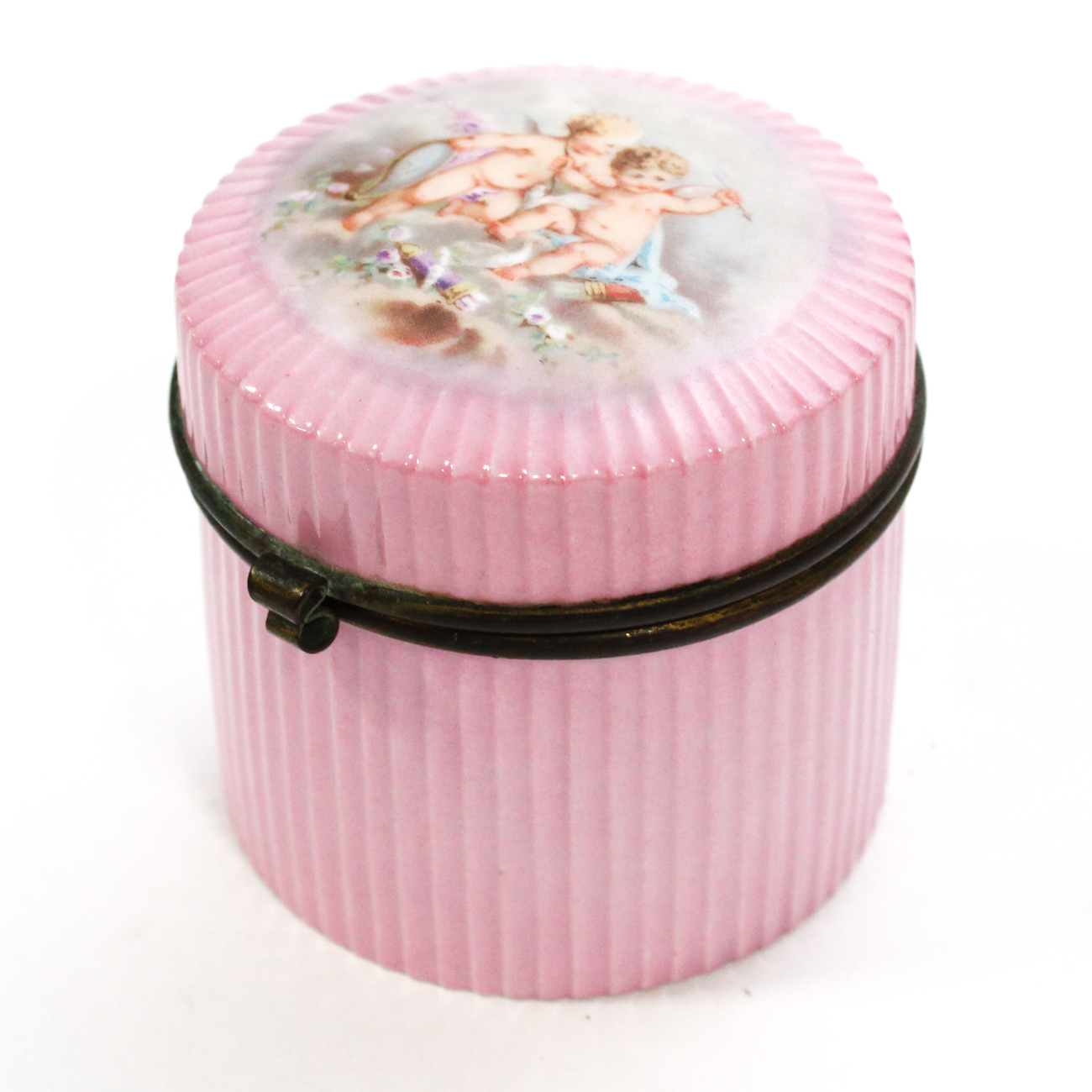 Four French and Italian Porcelain Patch Boxes, 20th Century