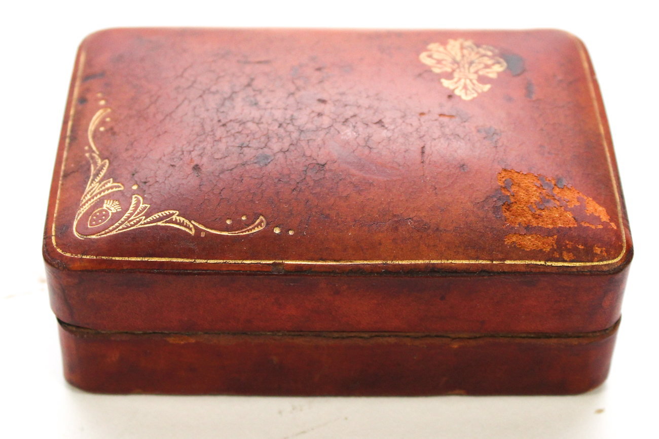 Collection of Brass and Leather Boxes, 20th Century