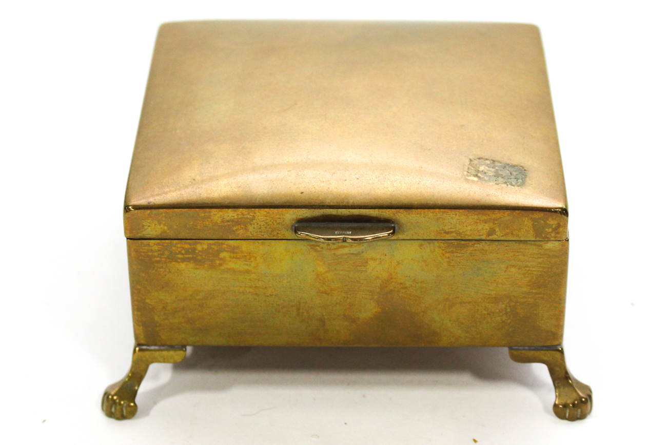 Collection of Brass and Leather Boxes, 20th Century