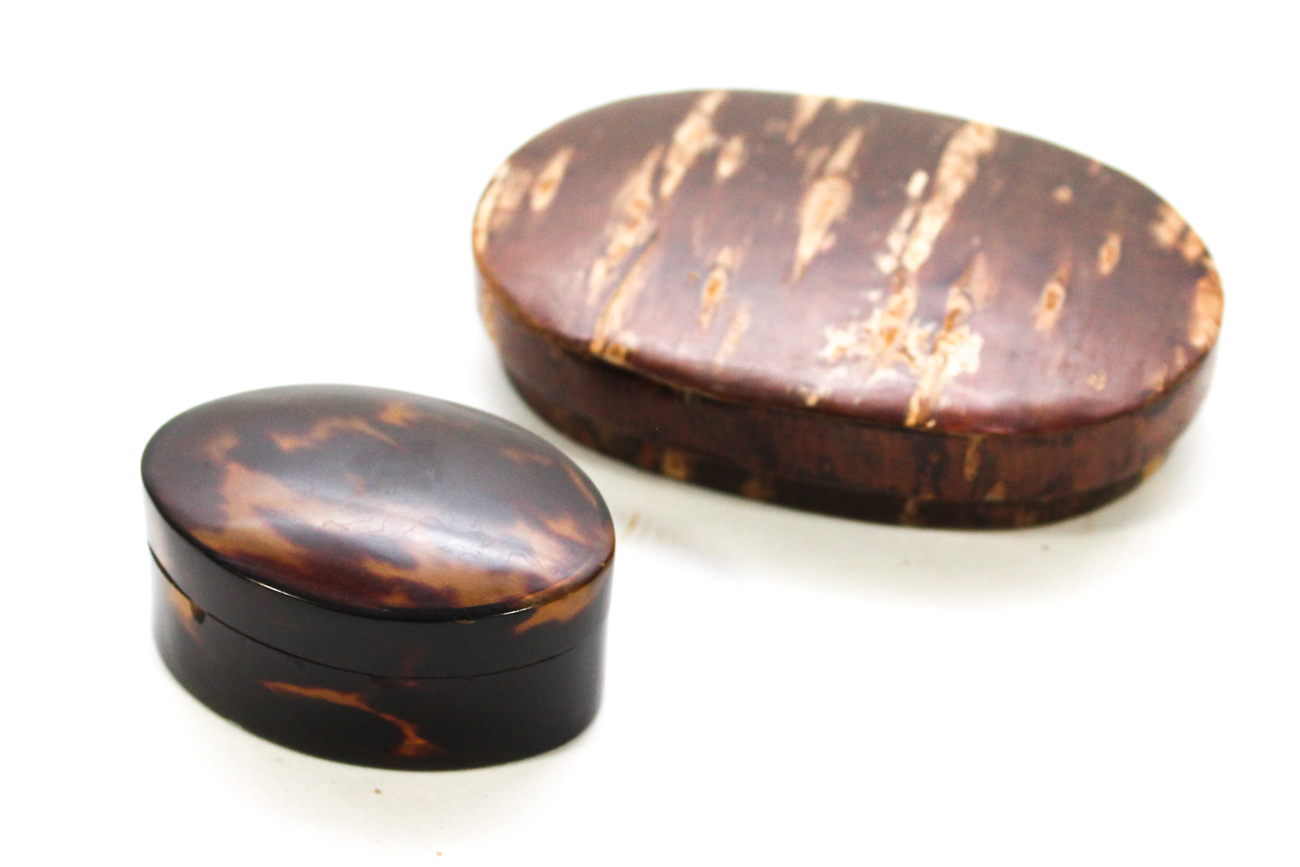 Collection of Brass and Leather Boxes, 20th Century