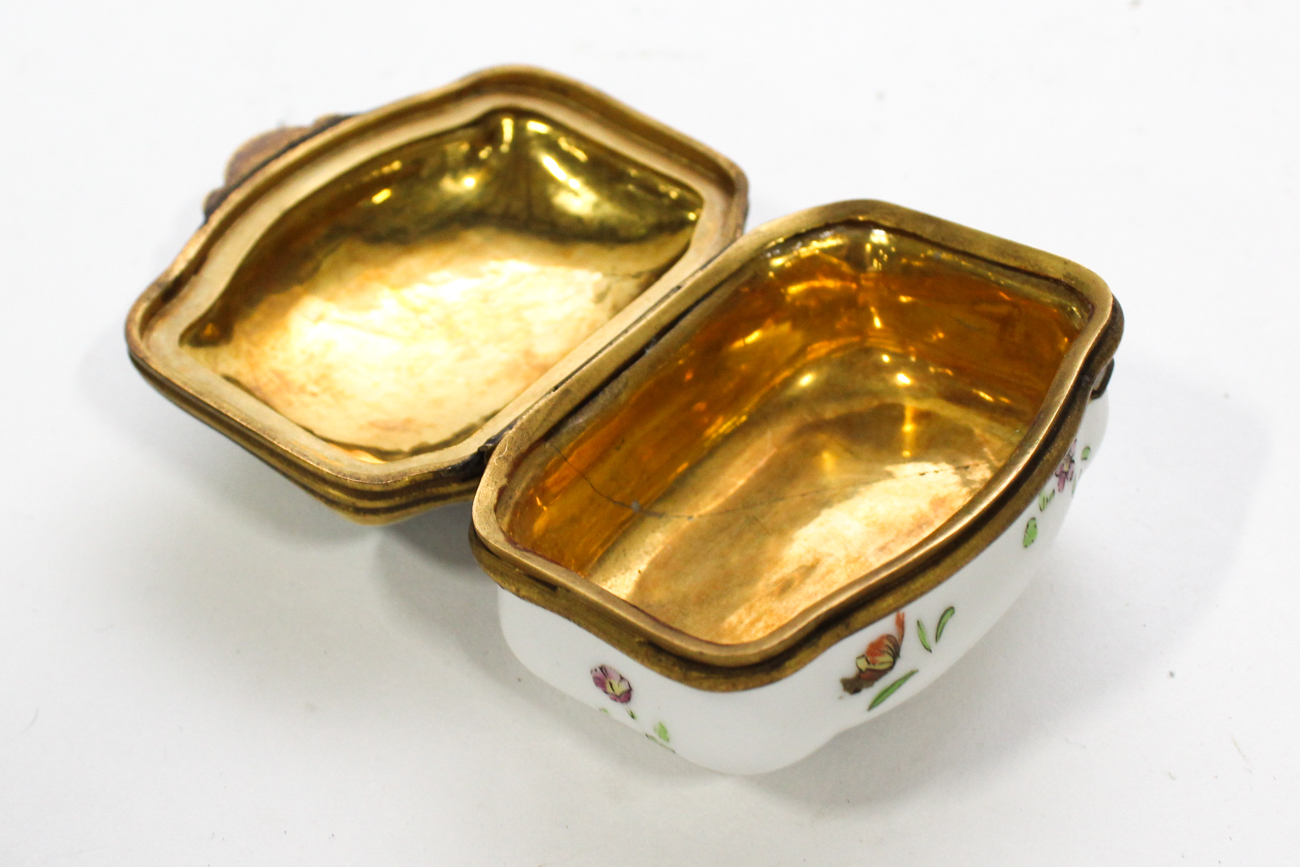 Four French and Italian Porcelain Patch Boxes, 20th Century