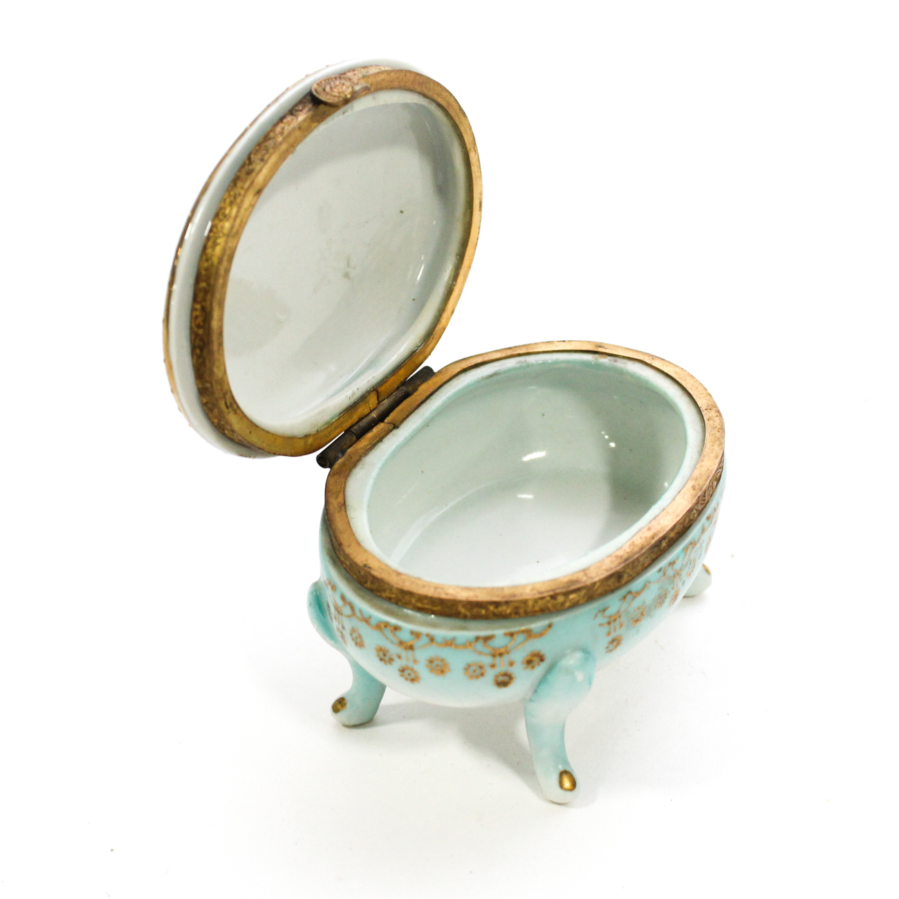 Four French and Italian Porcelain Patch Boxes, 20th Century