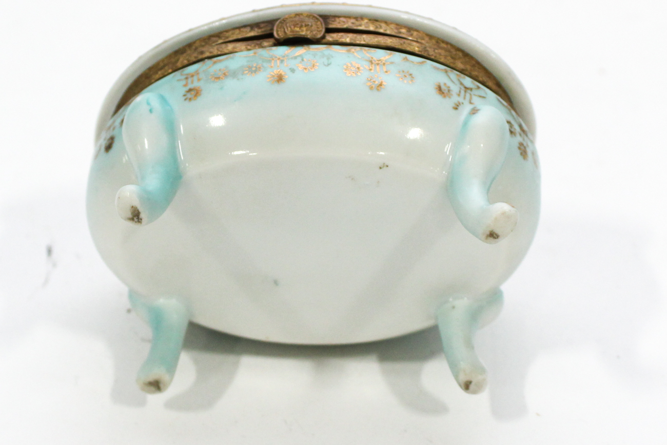 Four French and Italian Porcelain Patch Boxes, 20th Century