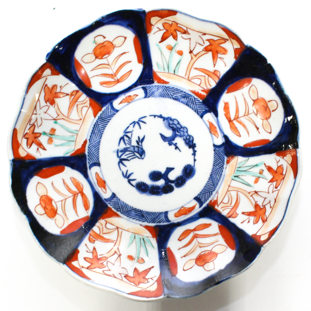 Antique Japanese Imari Bowl and Plate