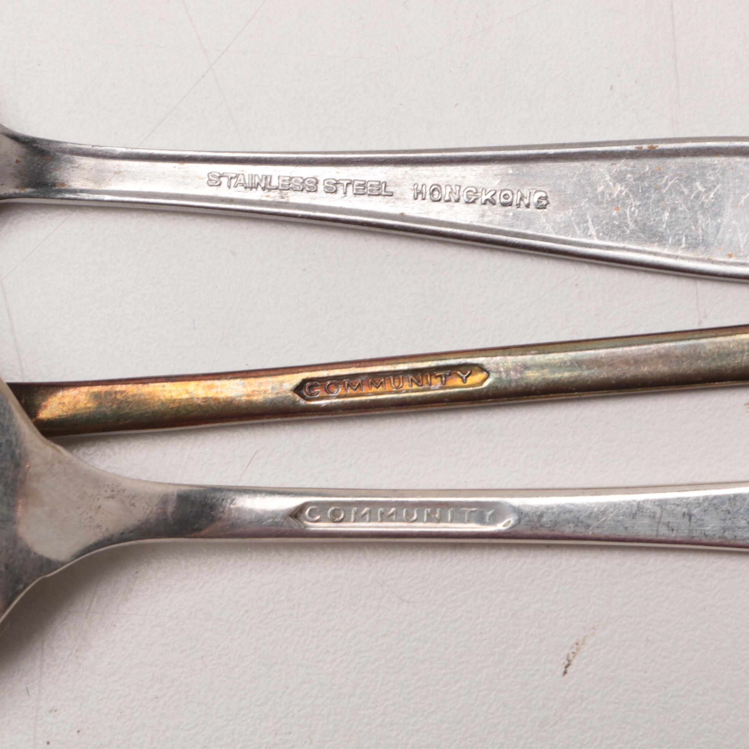 Assorted Flatware Featuring Oneida "Queen Bess II" Silver Plate