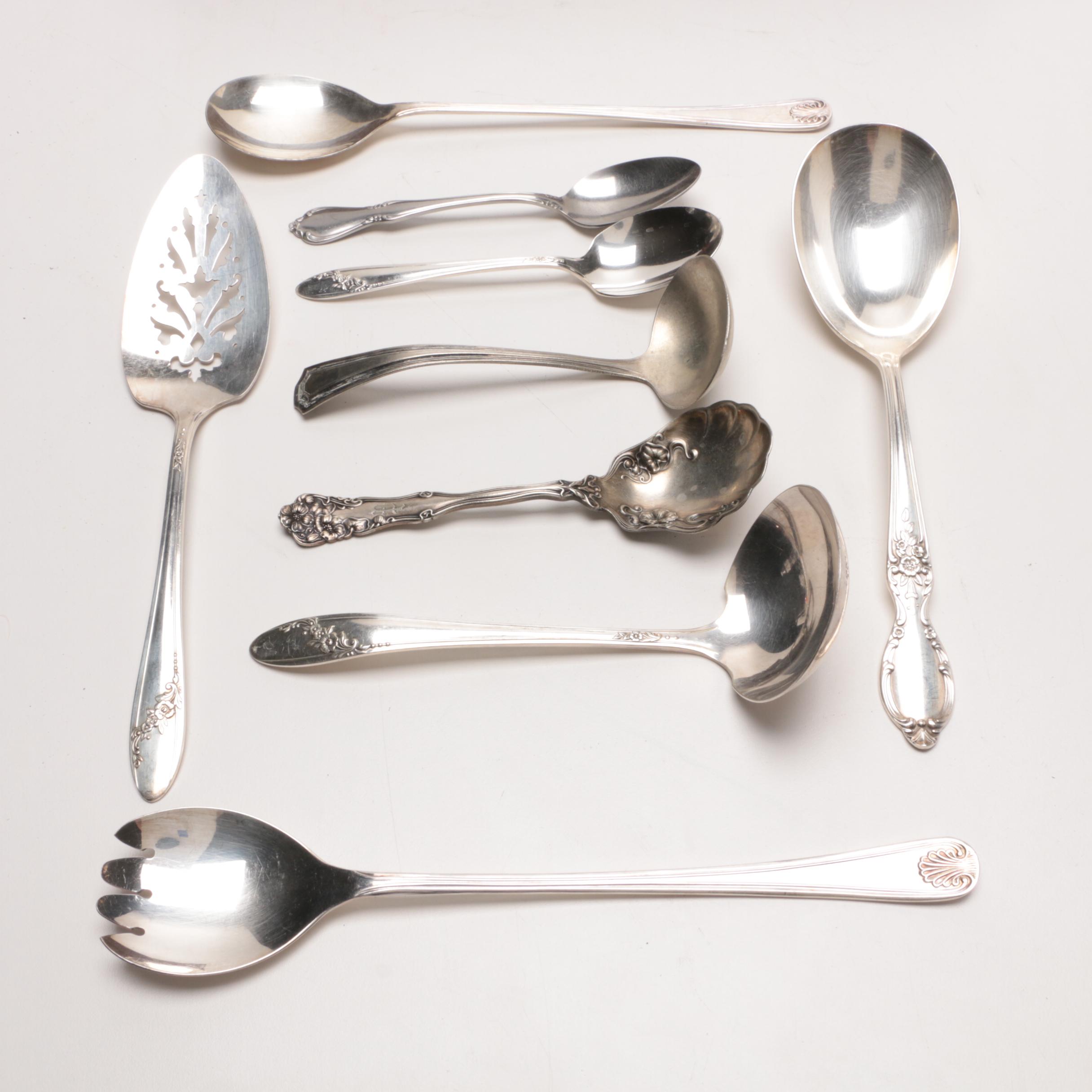 Assorted Flatware Featuring Oneida "Queen Bess II" Silver Plate