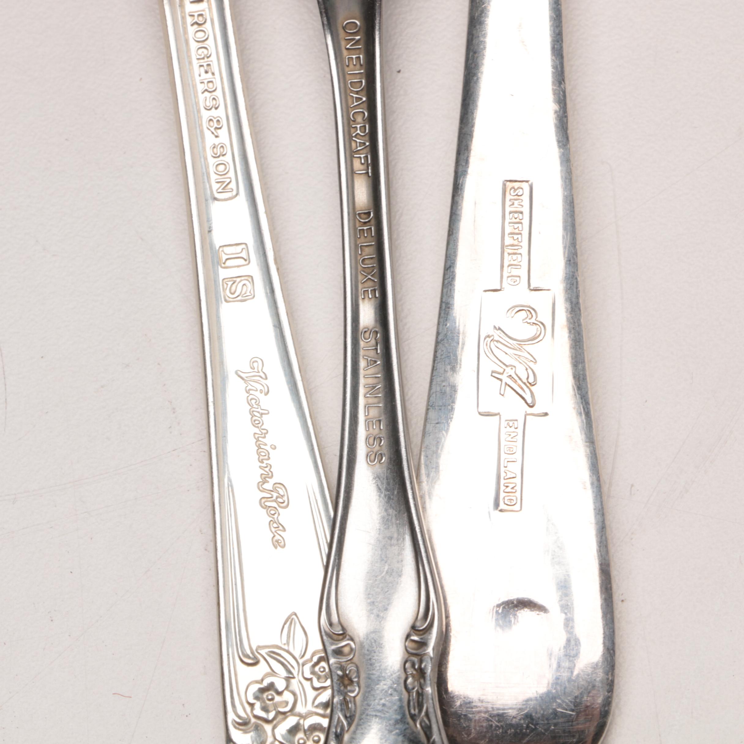 Assorted Flatware Featuring Oneida "Queen Bess II" Silver Plate
