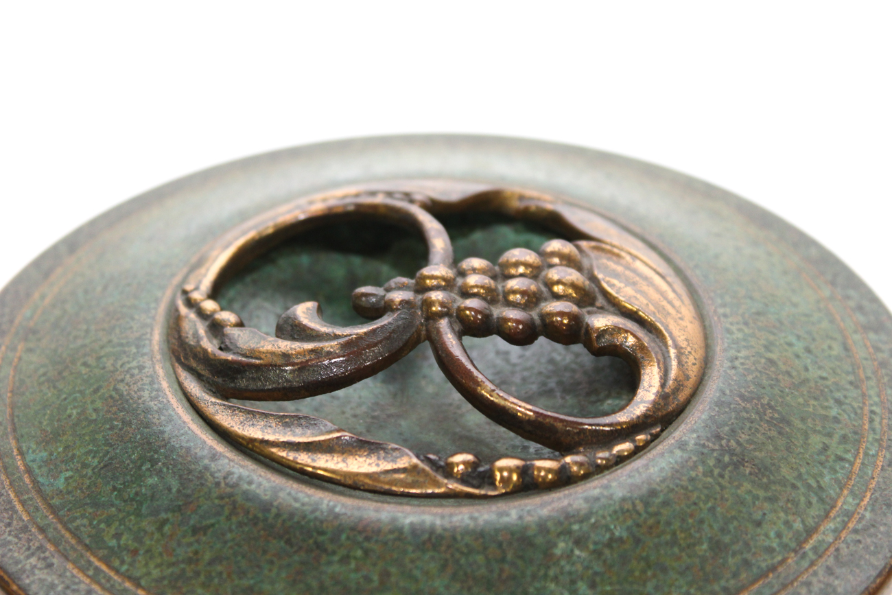 Carl Sorensen Bronze Covered Bowl, Early 20th Century