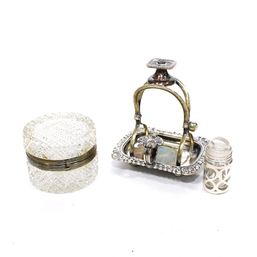 Victorian Silver Plate Wax Jack, Mid-19th Century