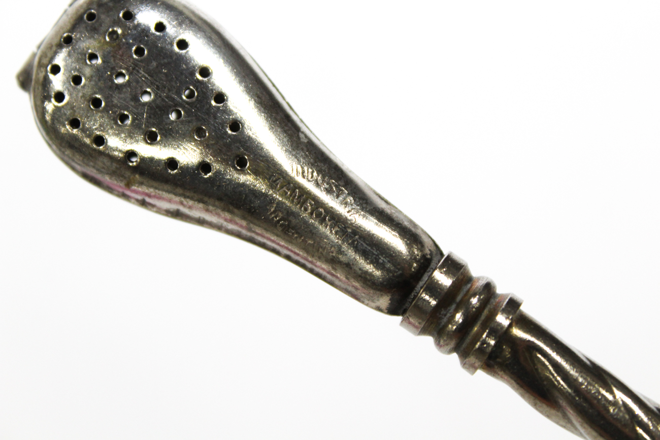 Argentinian Silver Yerba Mate Tea Gourd, Straw and Accessories, 20th Century