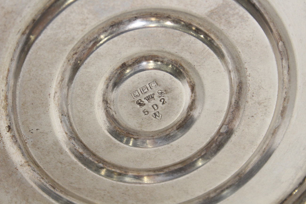 Silver Plate on Copper Two Handle Ice Bucket, 20th Century