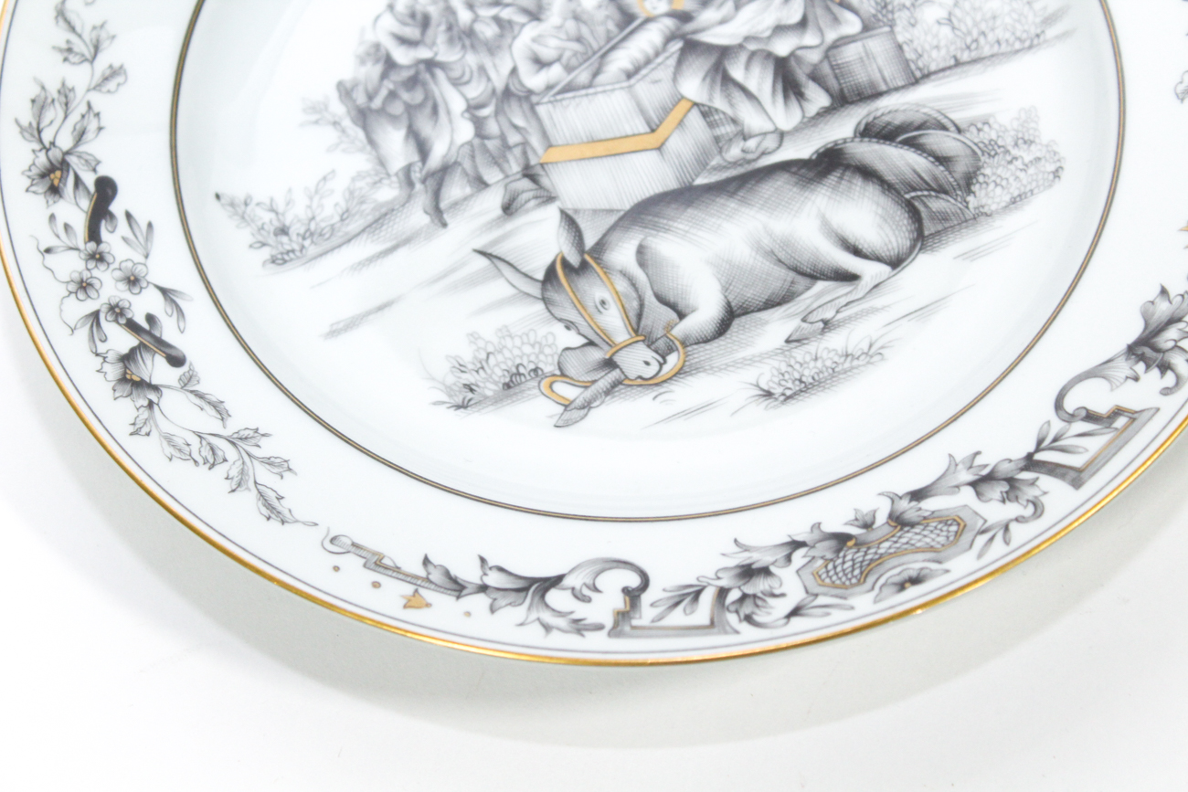 Pair of Mottahedeh Limited Edition Plates, "The Adoration of the Shepherd"