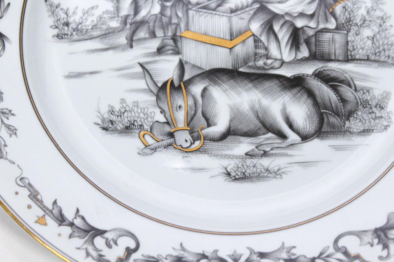 Pair of Mottahedeh Limited Edition Plates, "The Adoration of the Shepherd"