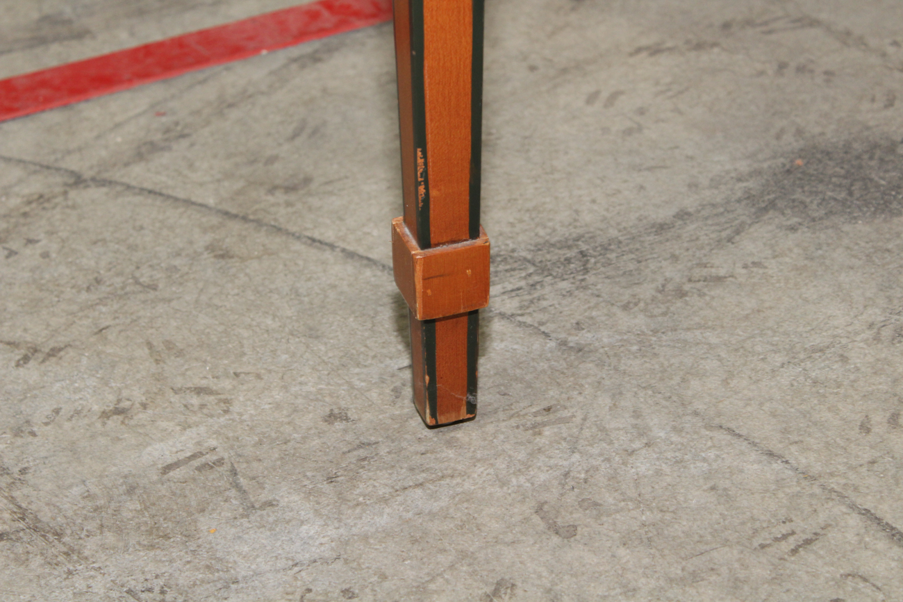 George III Style Paint-Decorated Demilune Console Table by Chelsea House