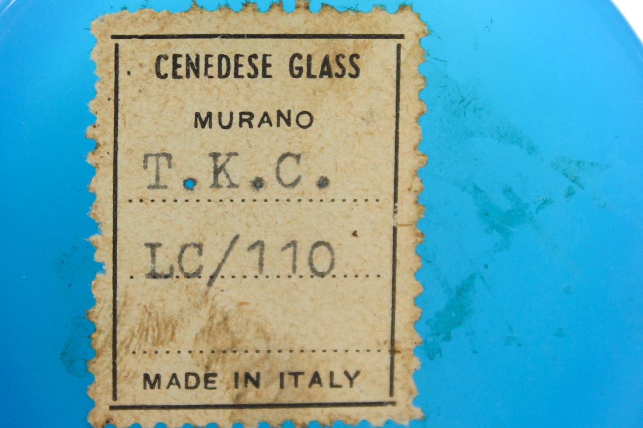 Collection of Italian Blue Glass, 20th Century