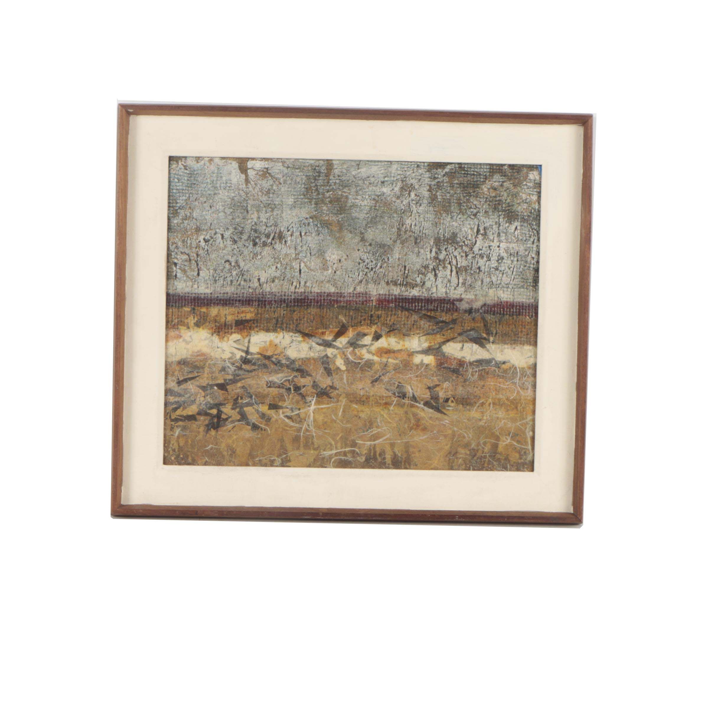 Clare Ferriter Mixed Media Painting "Scatter"