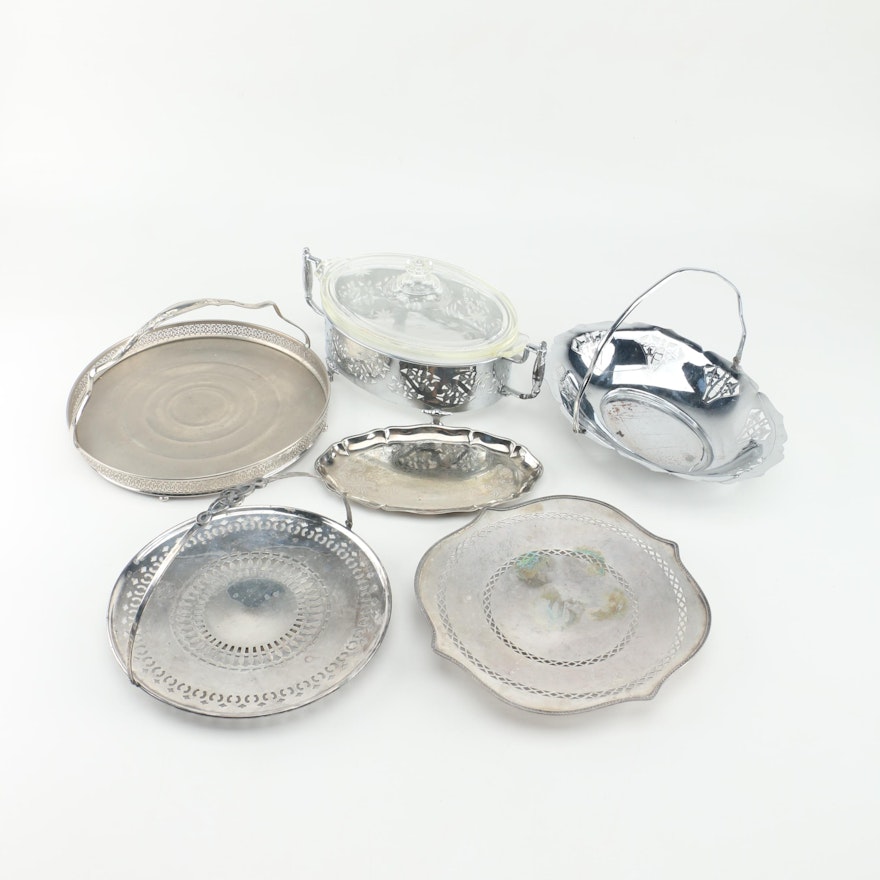Silver Plate Serveware featuring Royal Rochester, Farberware, and Apollo