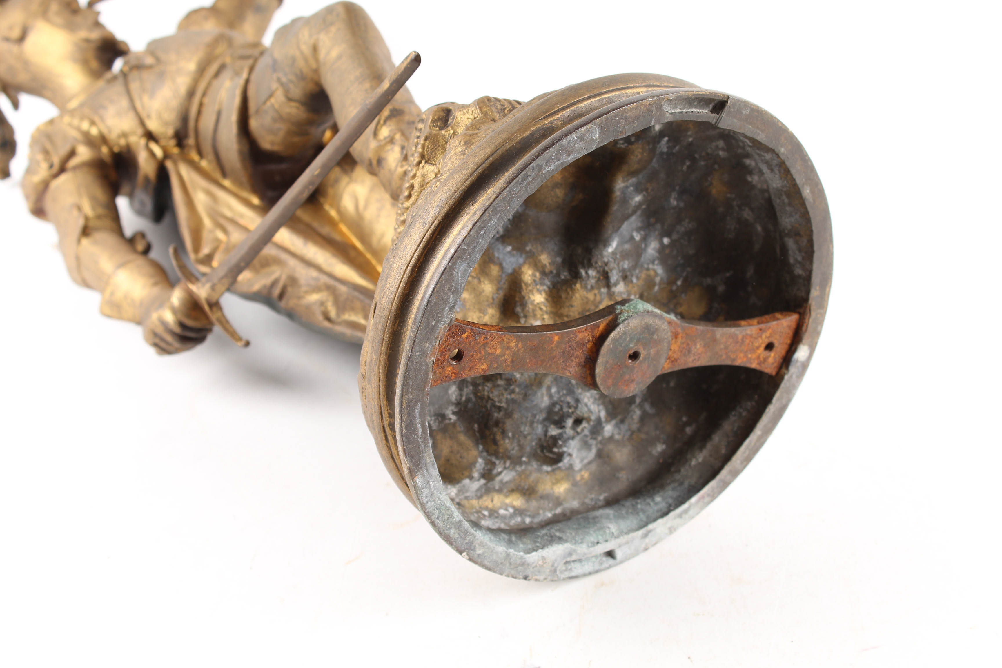 Spelter Metal Sculpture of a Conquistador