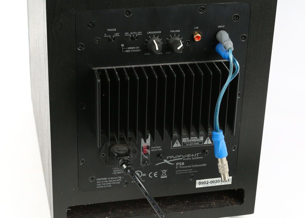 Proficient PS8 Subwoofer and CC540 Model Speakers