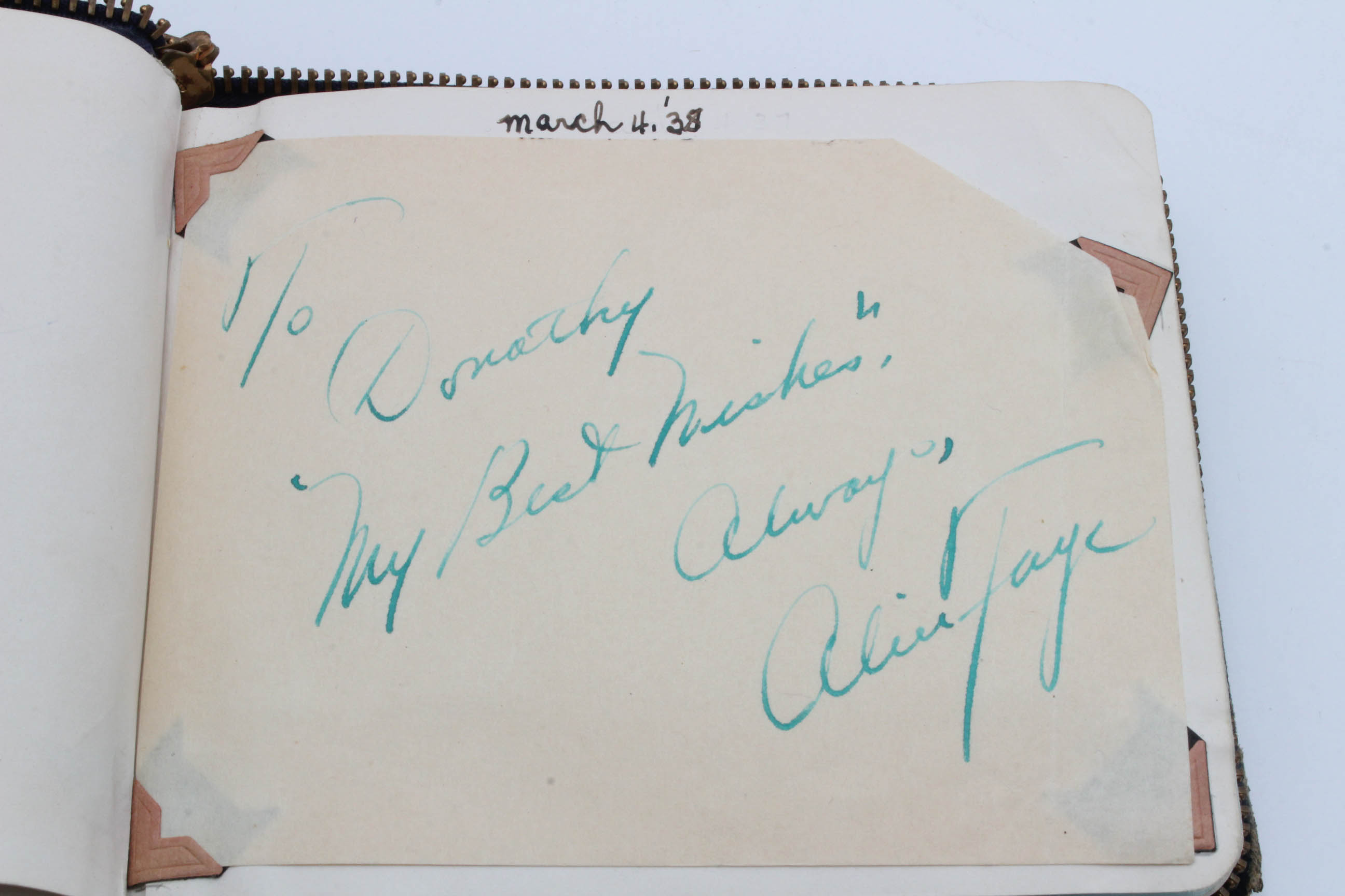 Important 1920s - 1930s Era Celebrity Autograph Book