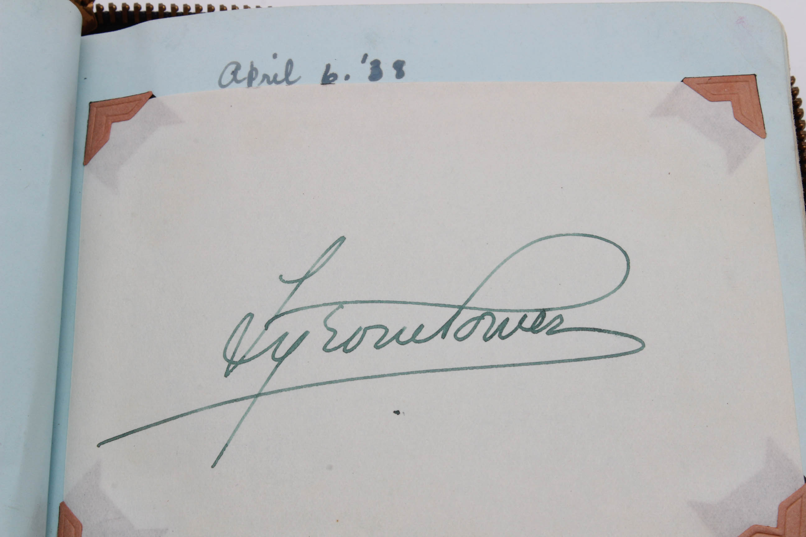 Important 1920s - 1930s Era Celebrity Autograph Book
