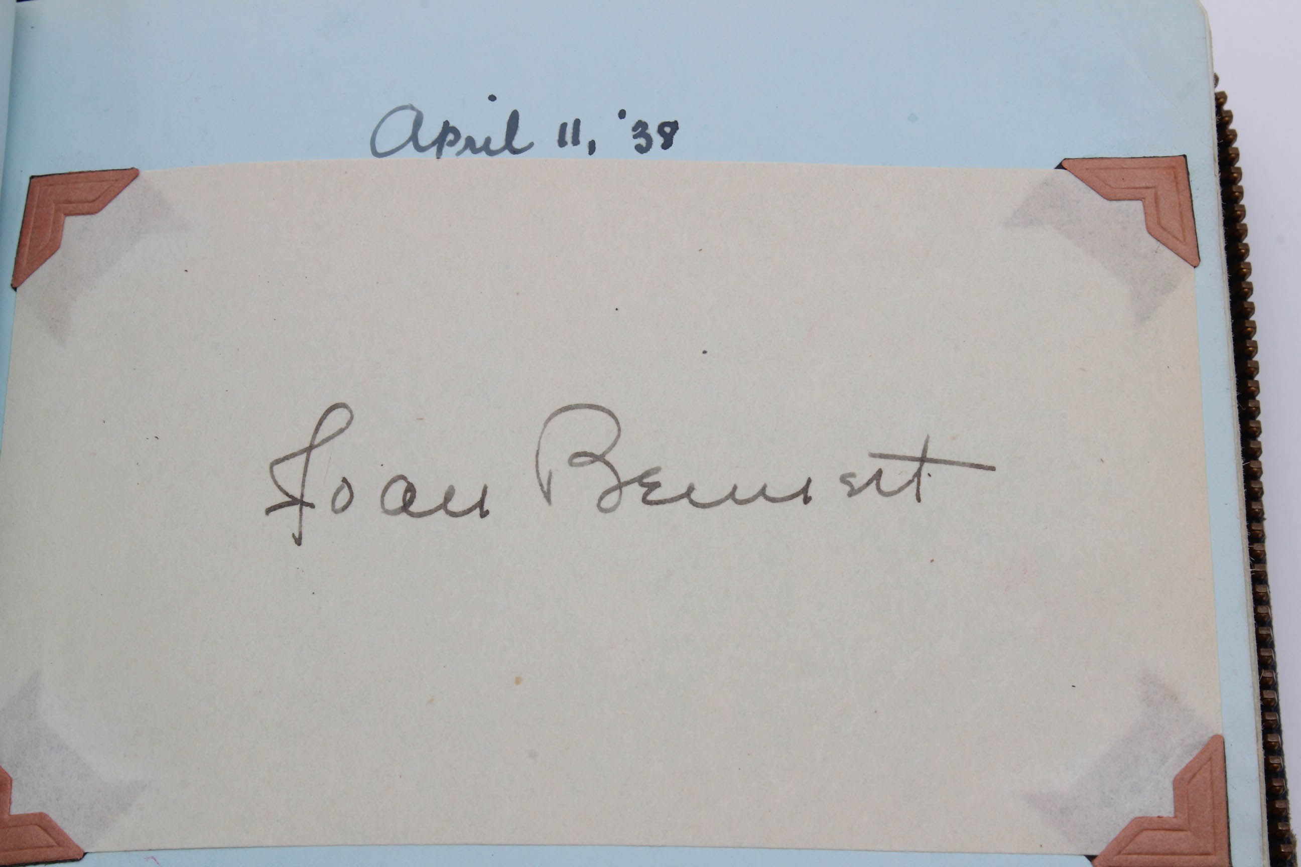 Important 1920s - 1930s Era Celebrity Autograph Book