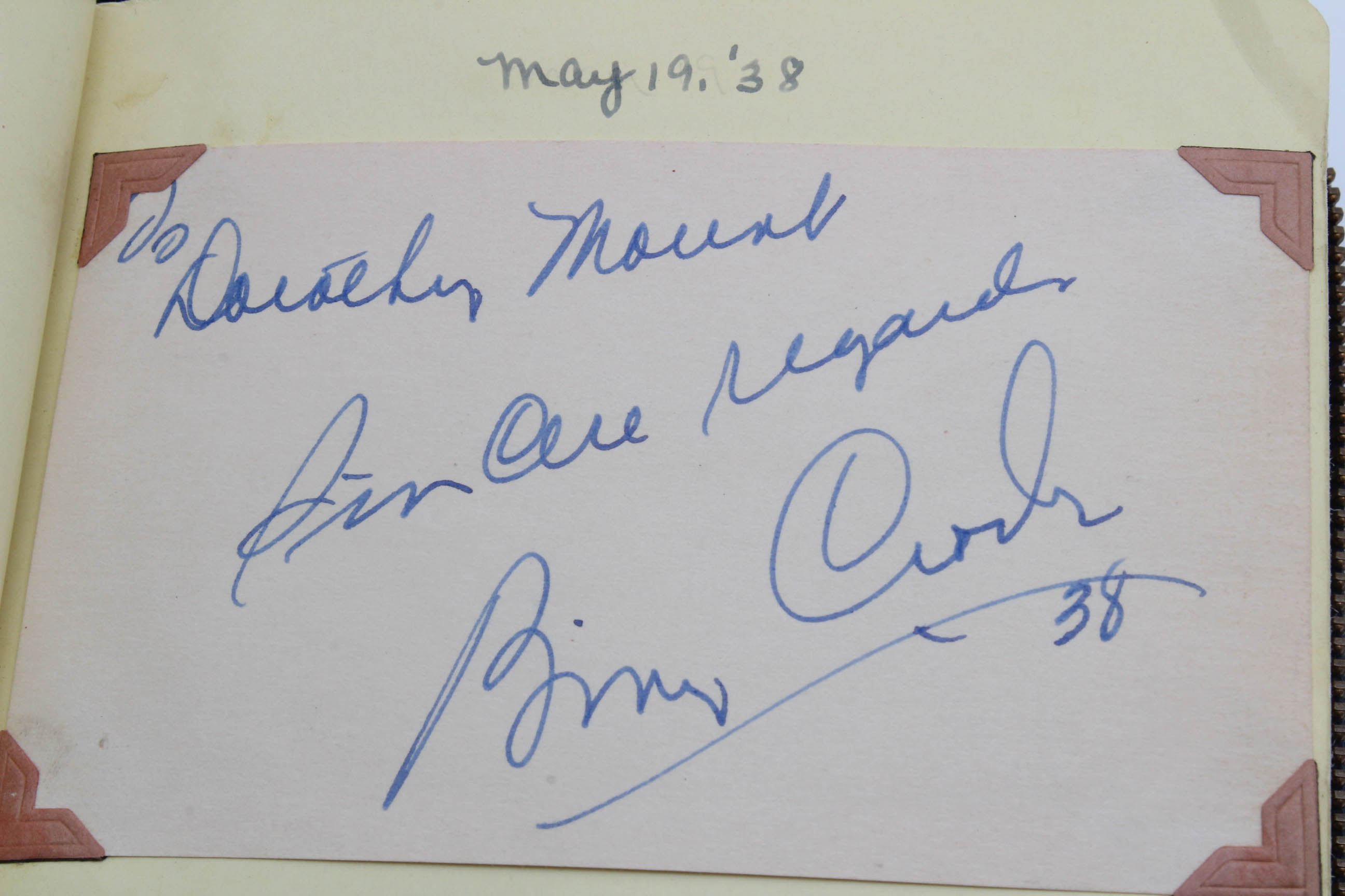 Important 1920s - 1930s Era Celebrity Autograph Book