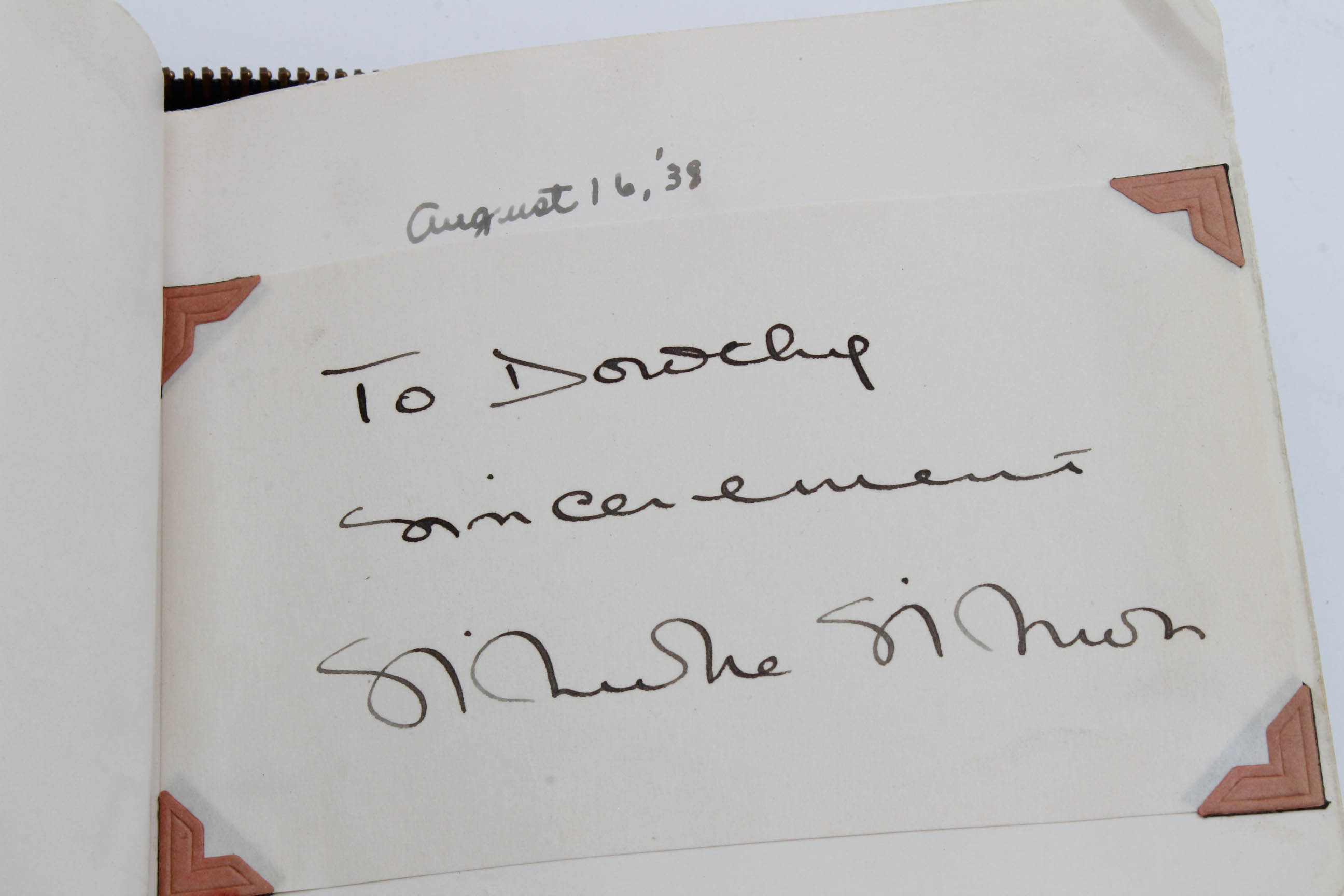 Important 1920s - 1930s Era Celebrity Autograph Book