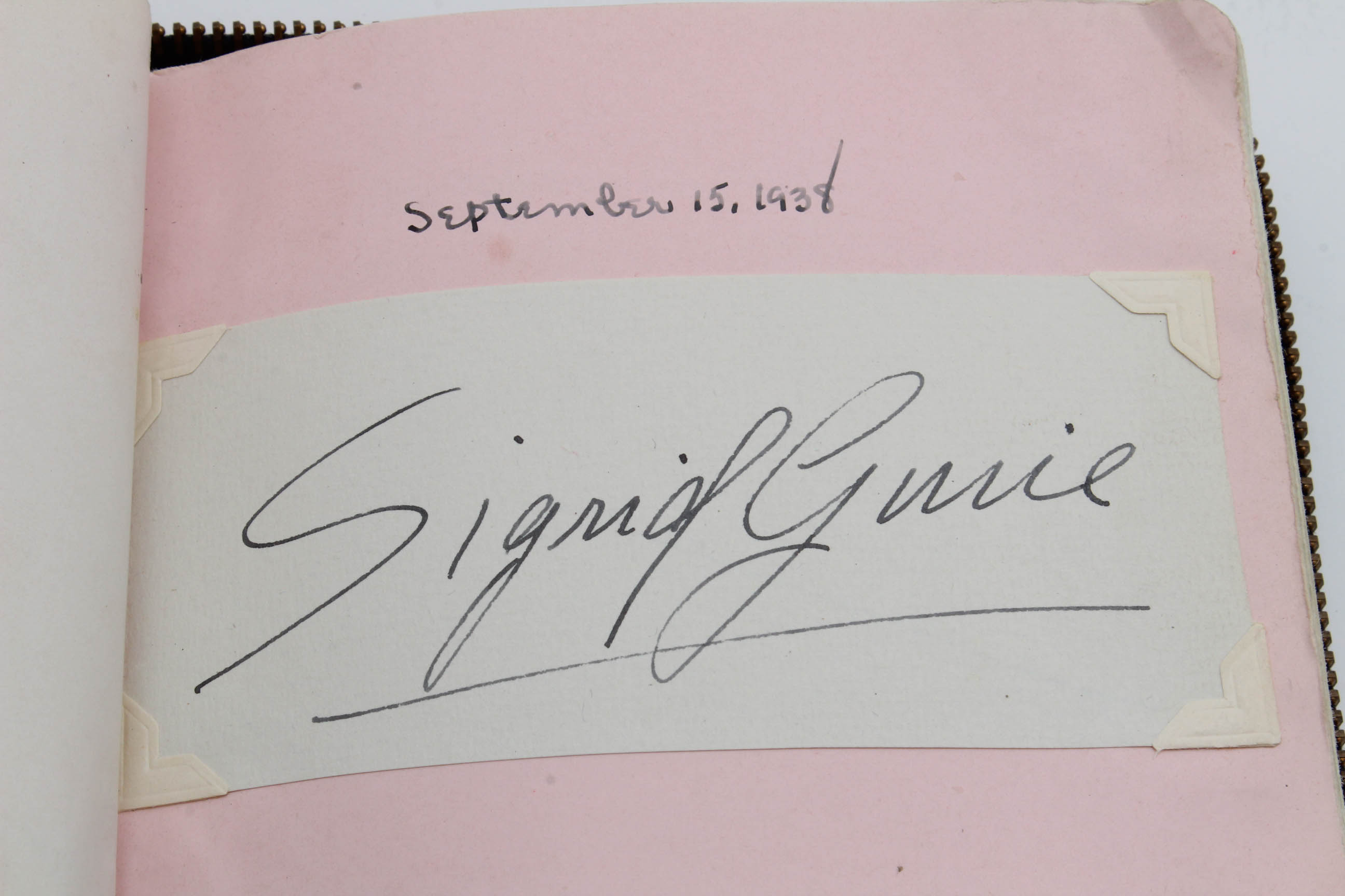 Important 1920s - 1930s Era Celebrity Autograph Book