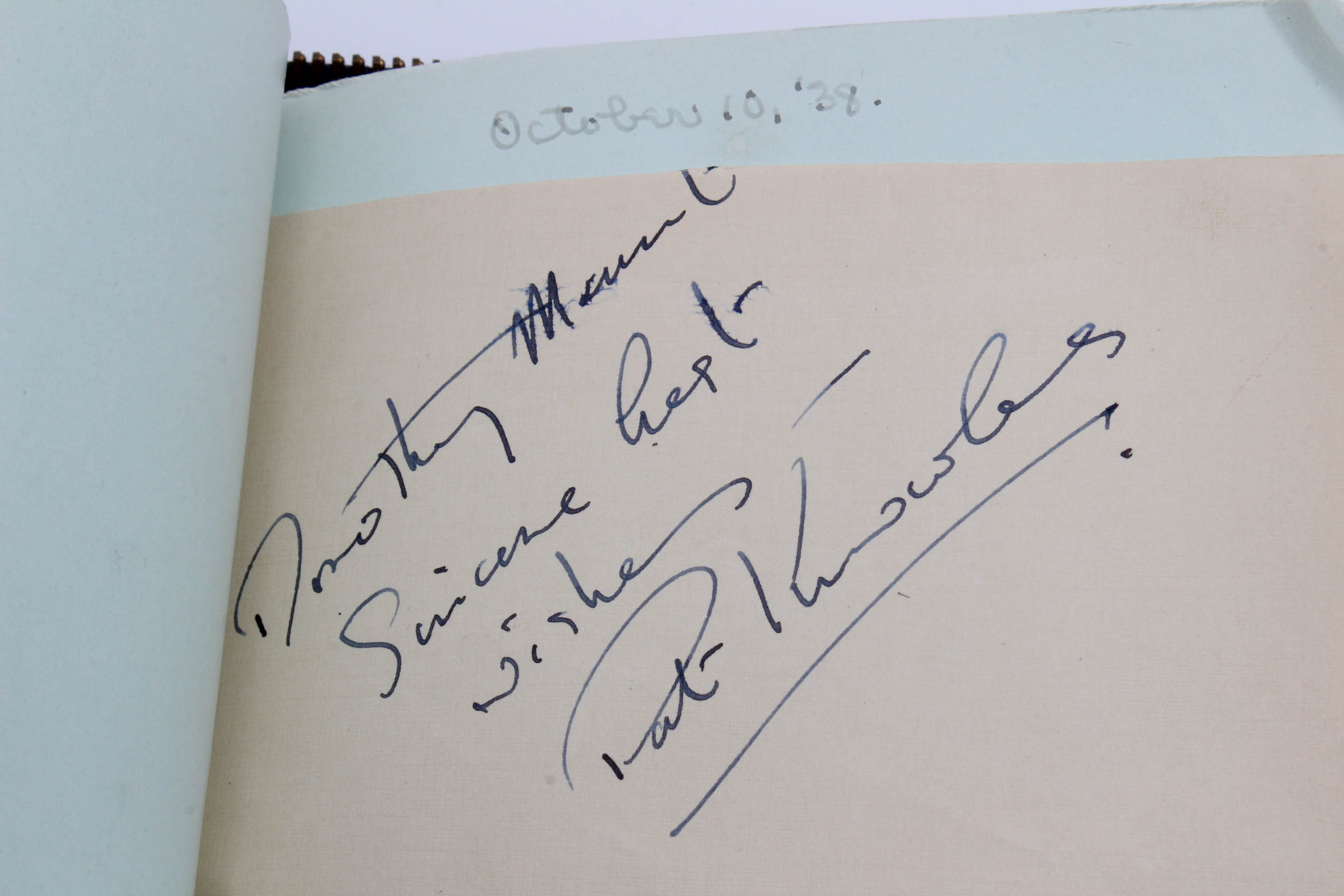 Important 1920s - 1930s Era Celebrity Autograph Book