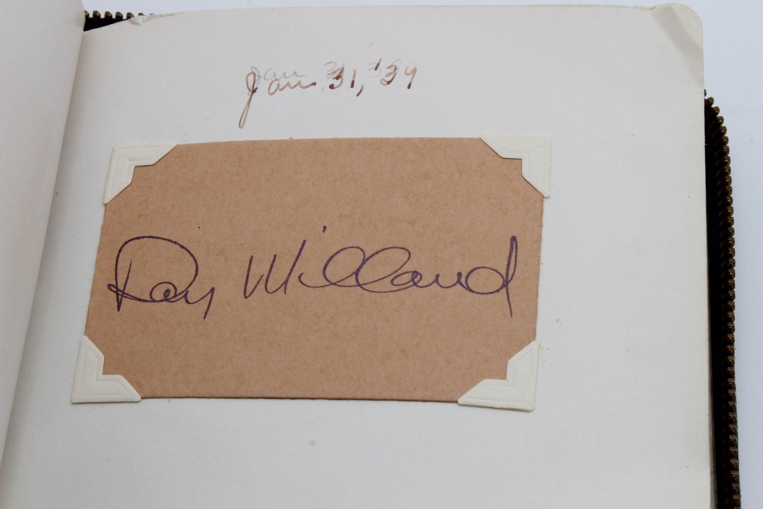 Important 1920s - 1930s Era Celebrity Autograph Book