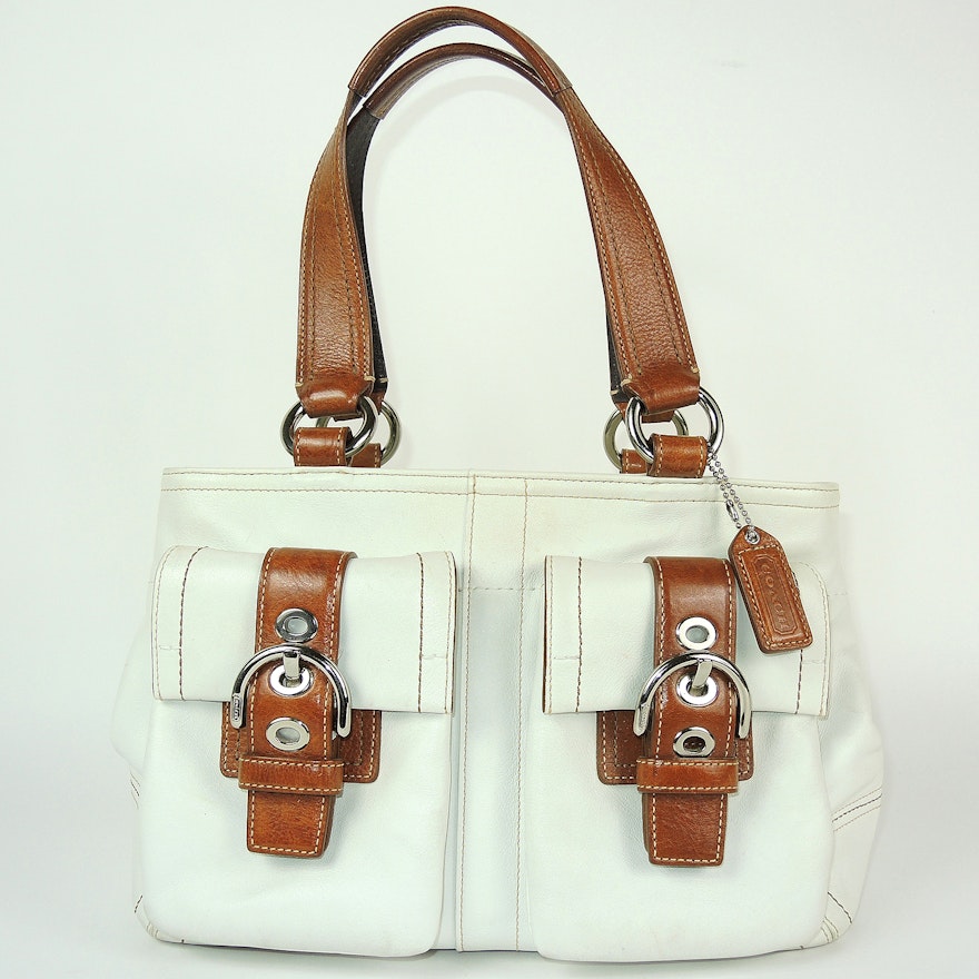 Coach Two-Tone Leather Soho Satchel