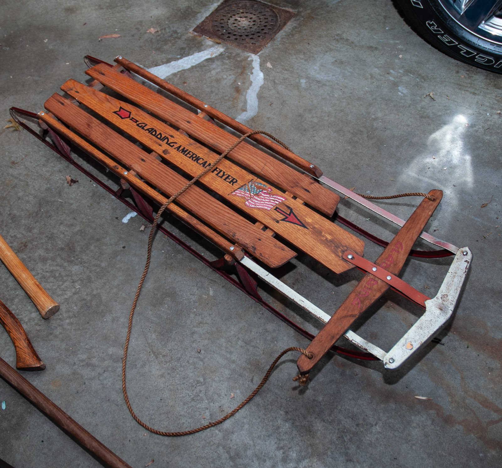 Vintage Gladding "American Flyer" Sled
