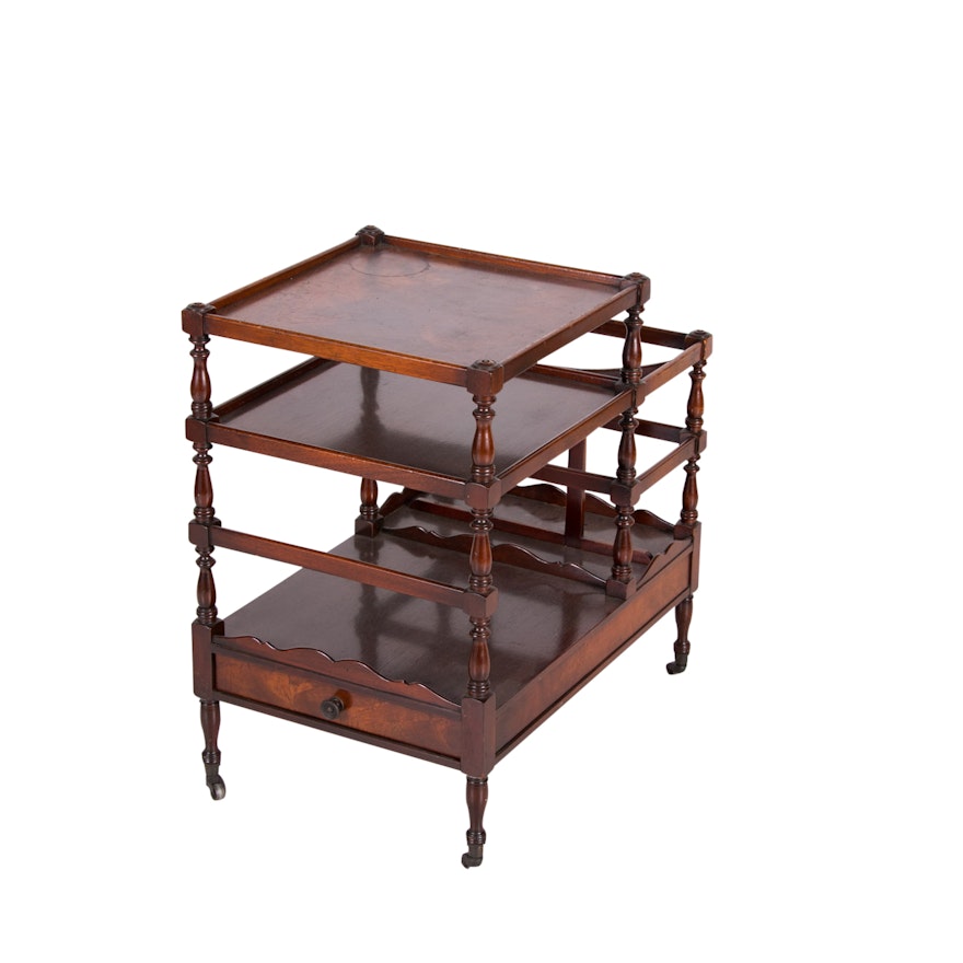 Regency Style Mahogany Canterbury by Beacon Hill Collection, 20th Century