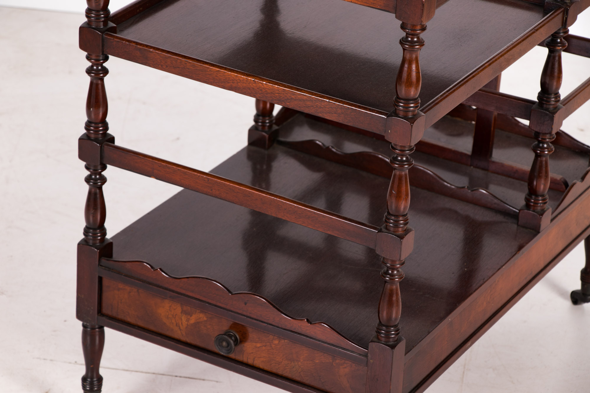 Regency Style Mahogany Canterbury by Beacon Hill Collection, 20th Century