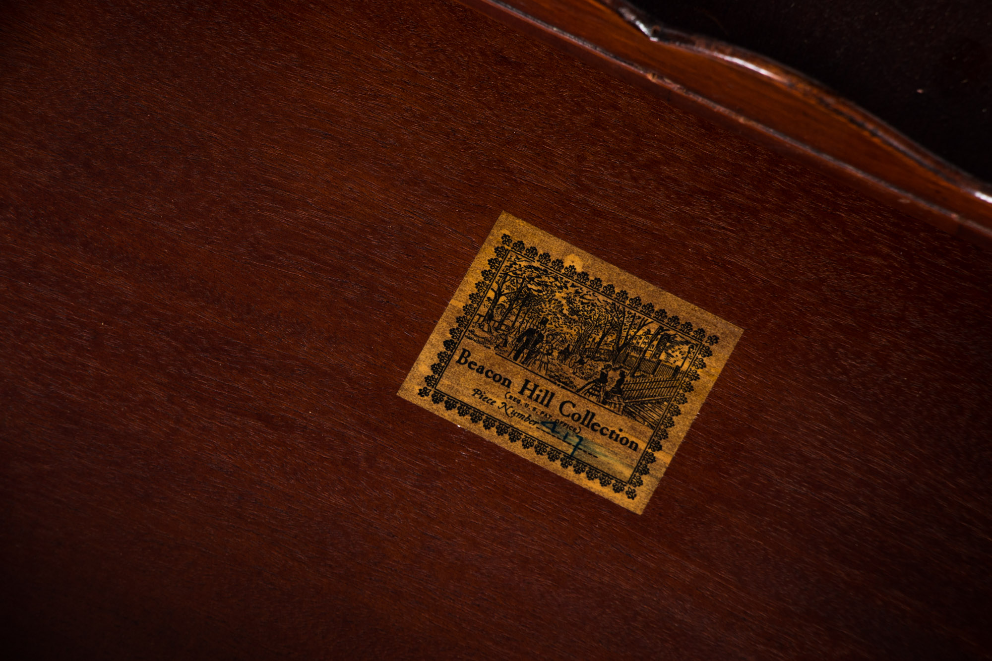 Regency Style Mahogany Canterbury by Beacon Hill Collection, 20th Century