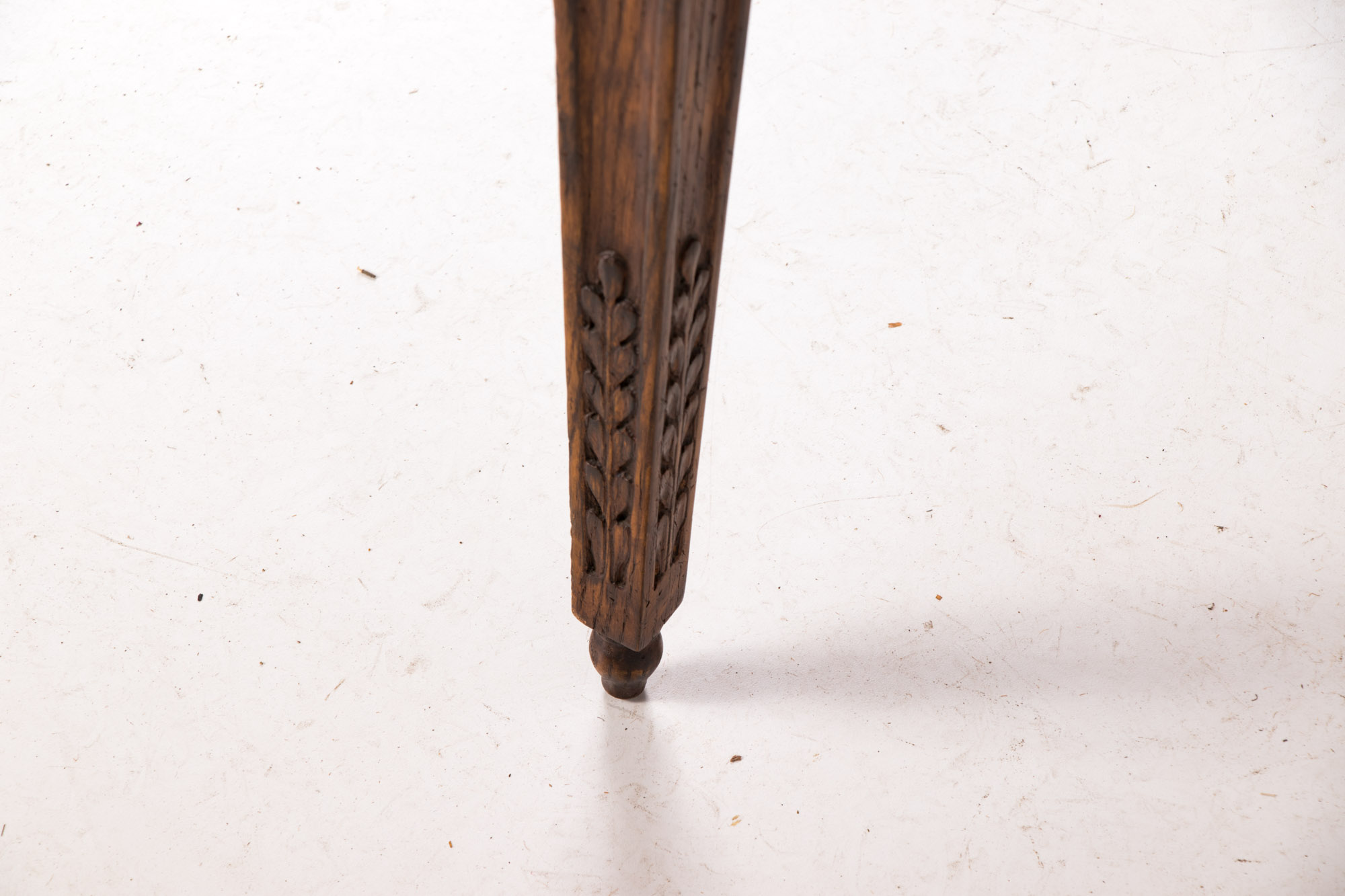 Pair of Neoclassical Style Carved Oak Provincial Side Tables, 20th Century
