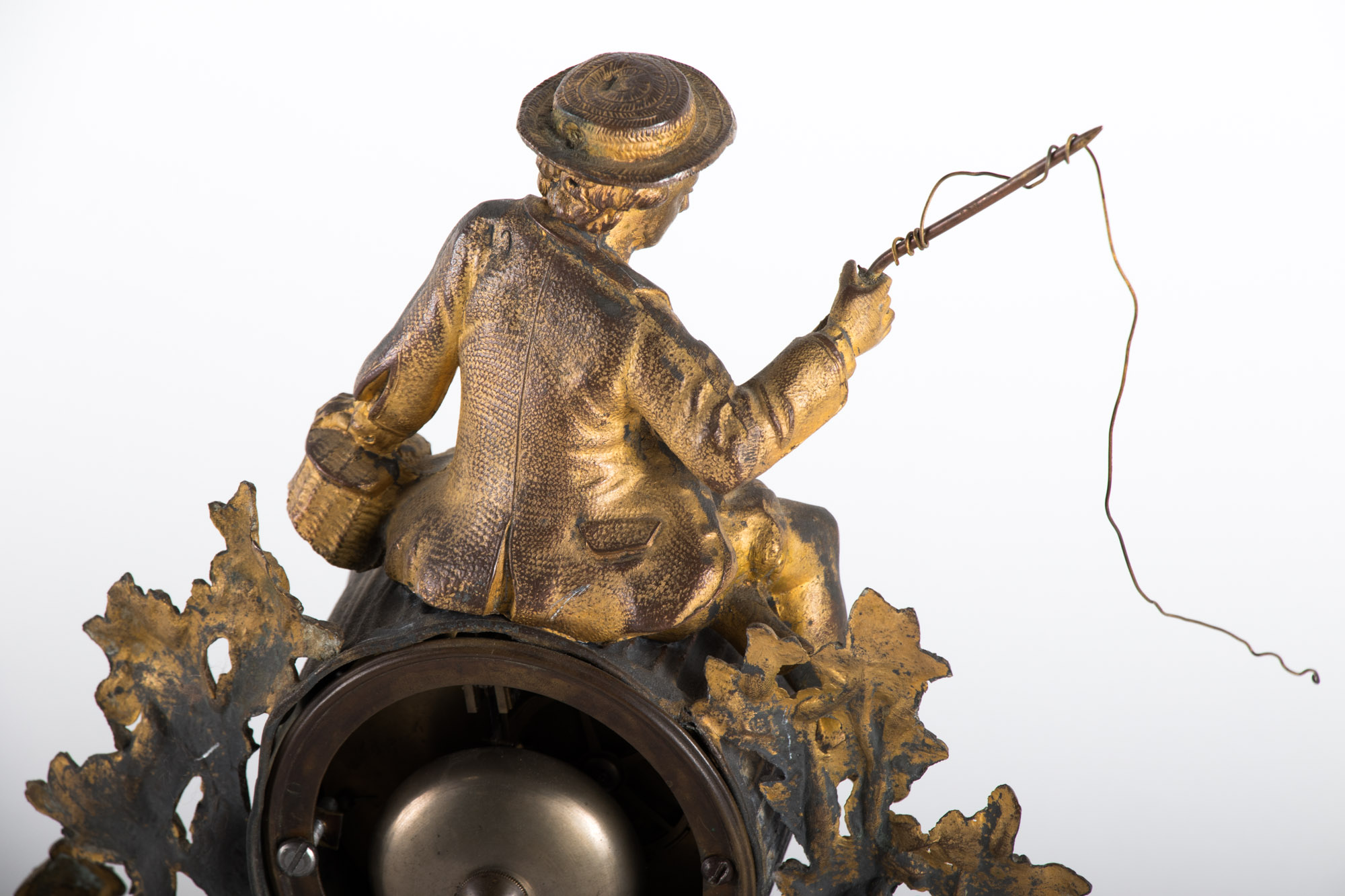 French Gilt-Metal Figural Mantel Clock, Late 19th Century