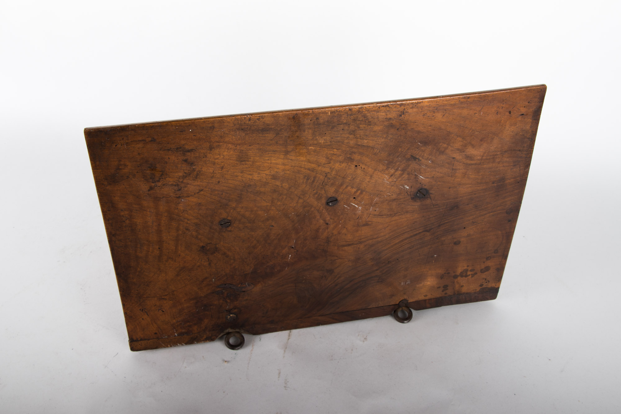 Antique German Biedermeier Walnut Hanging Shelf, 19th Century