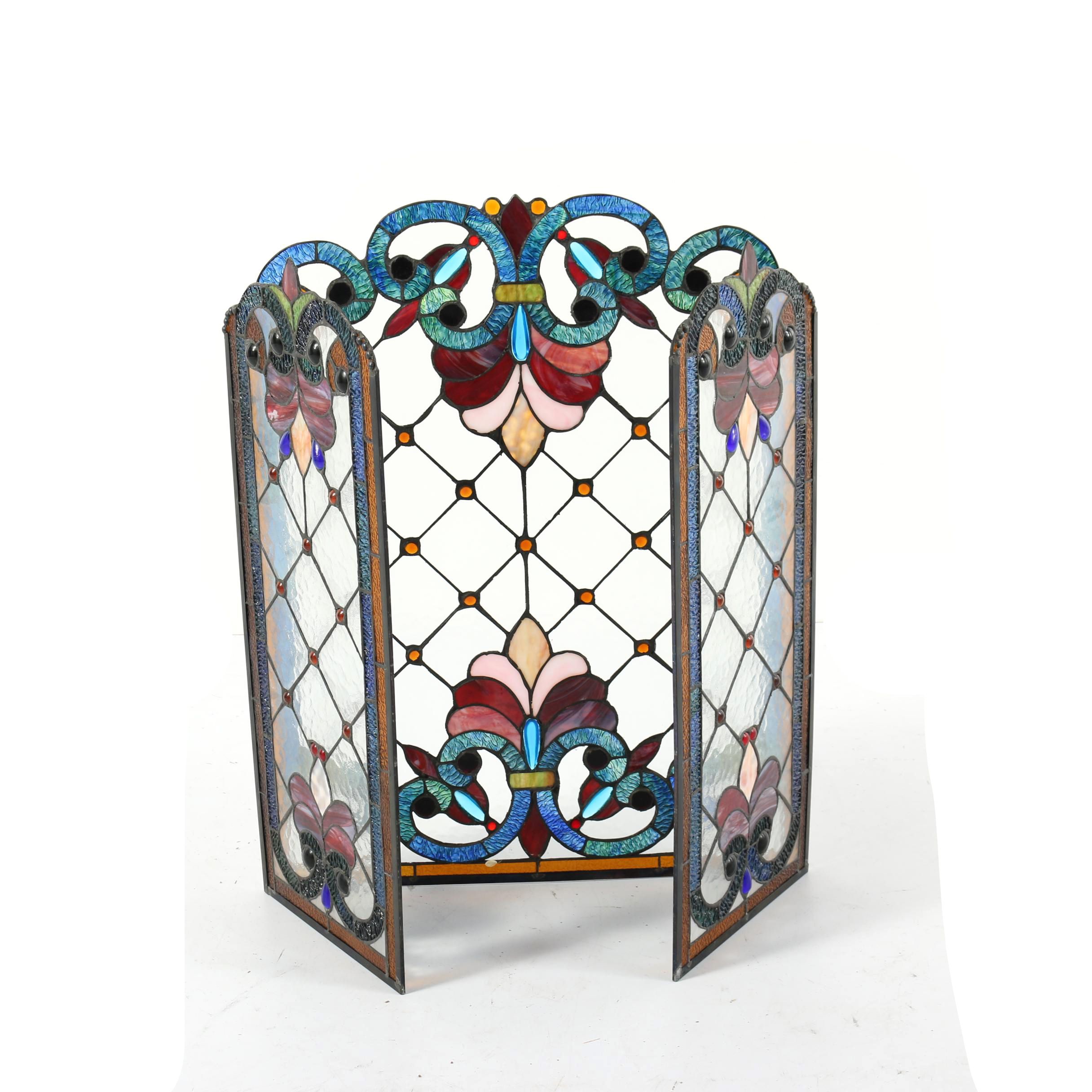 Stained Glass Folding Screen