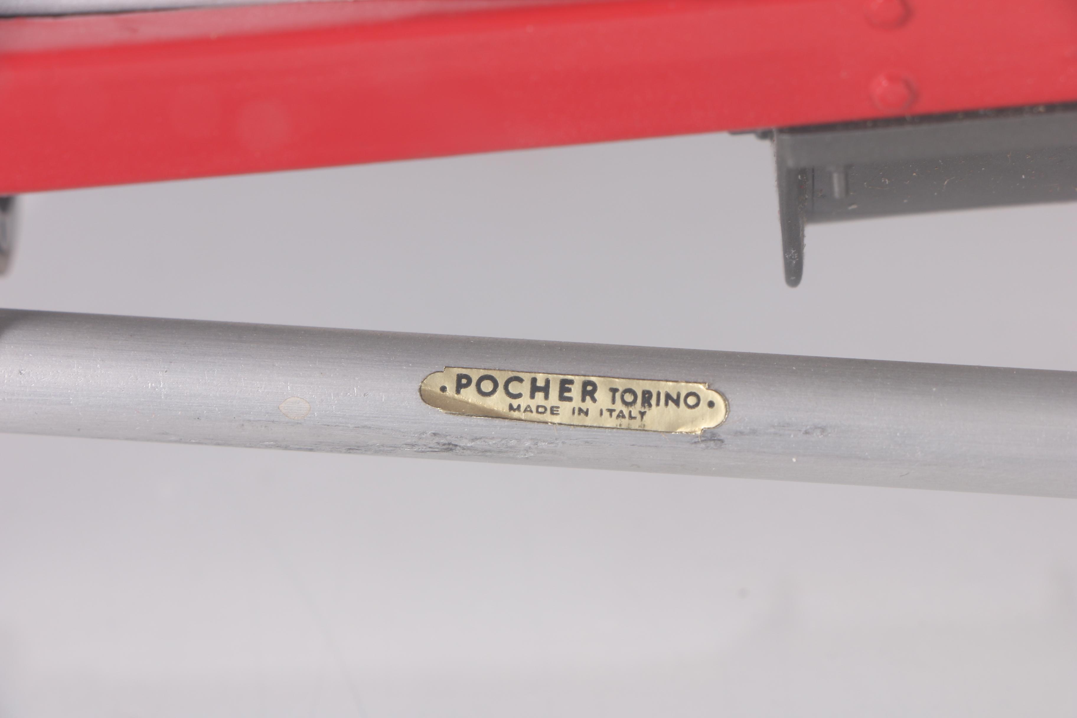 Pocher 1907 Fiat 130 HP F-2 Grand Prix De France Model Race Car in Display Case