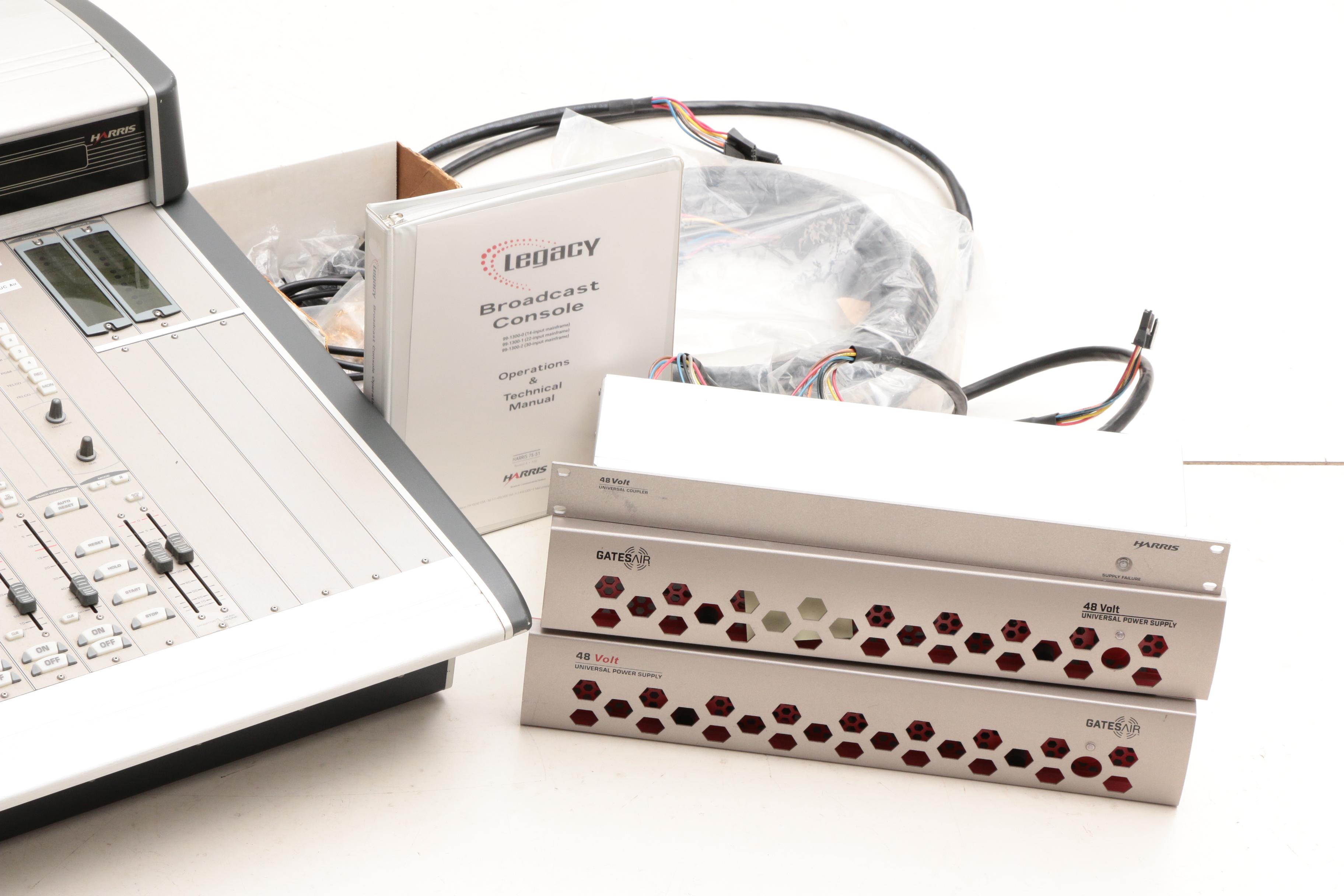 Harris Legacy Broadcast Console with Power Supply